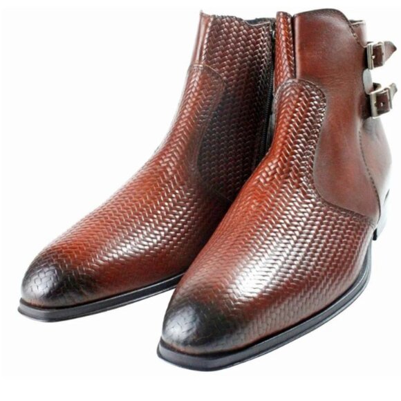 Assimi Brown Italian Leather Boots, Best Dress Boots for Men main image 5